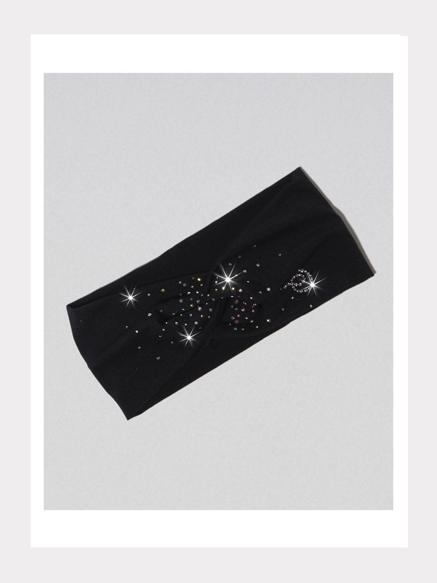 Mikrofaser Stirnband mit Knoten