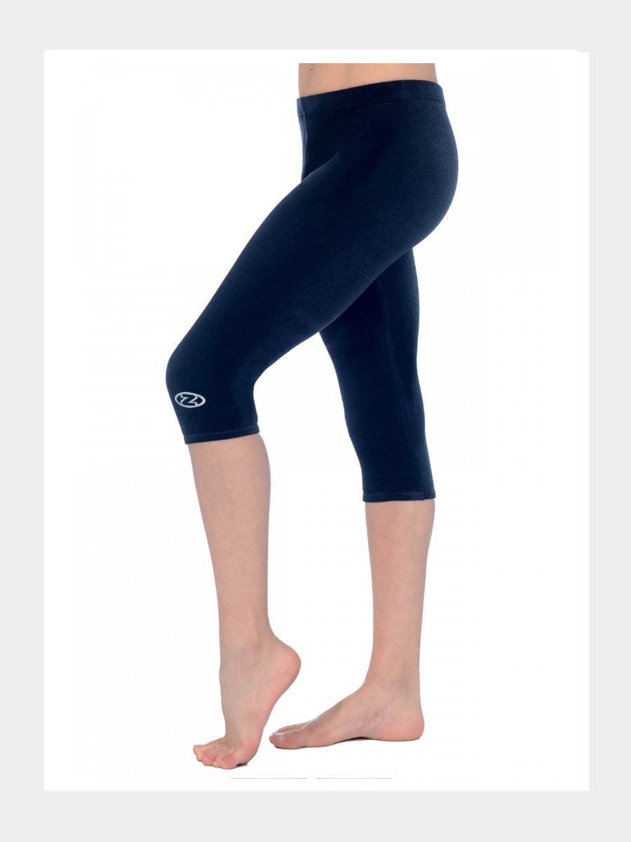 Smooth Velour Capri Gymnastics Leggings