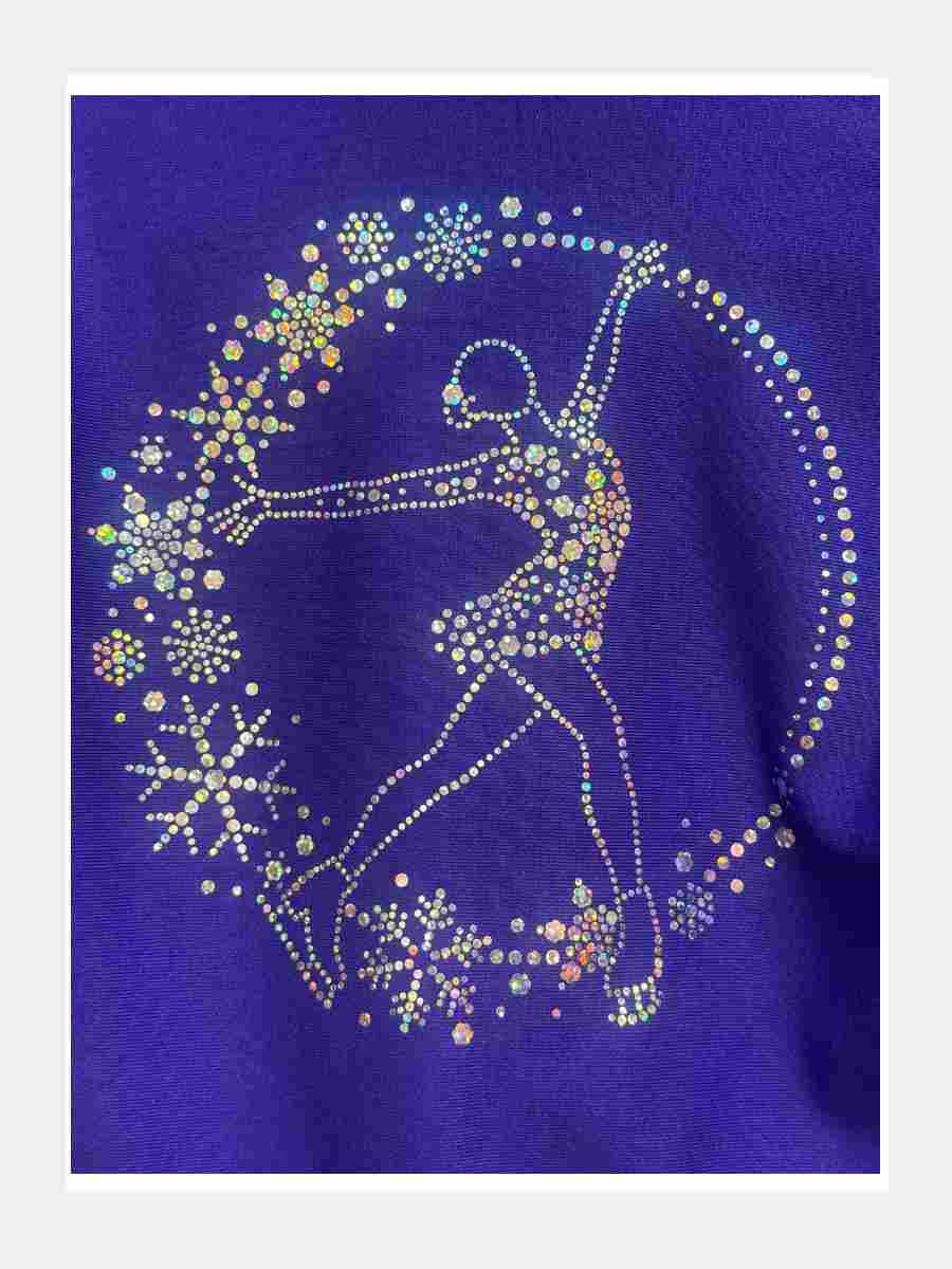 Polartec®Trainingsjacke mit Glitzermotiv-24502
