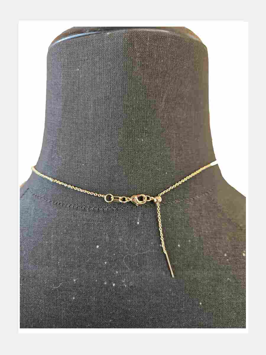 Goldene Eiskunstlauf Halskette in Gold & Rose Gold