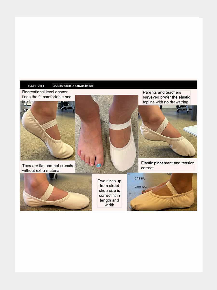 Cassia Ballettschuhe mit Vollsohle - Ballett-Rosa