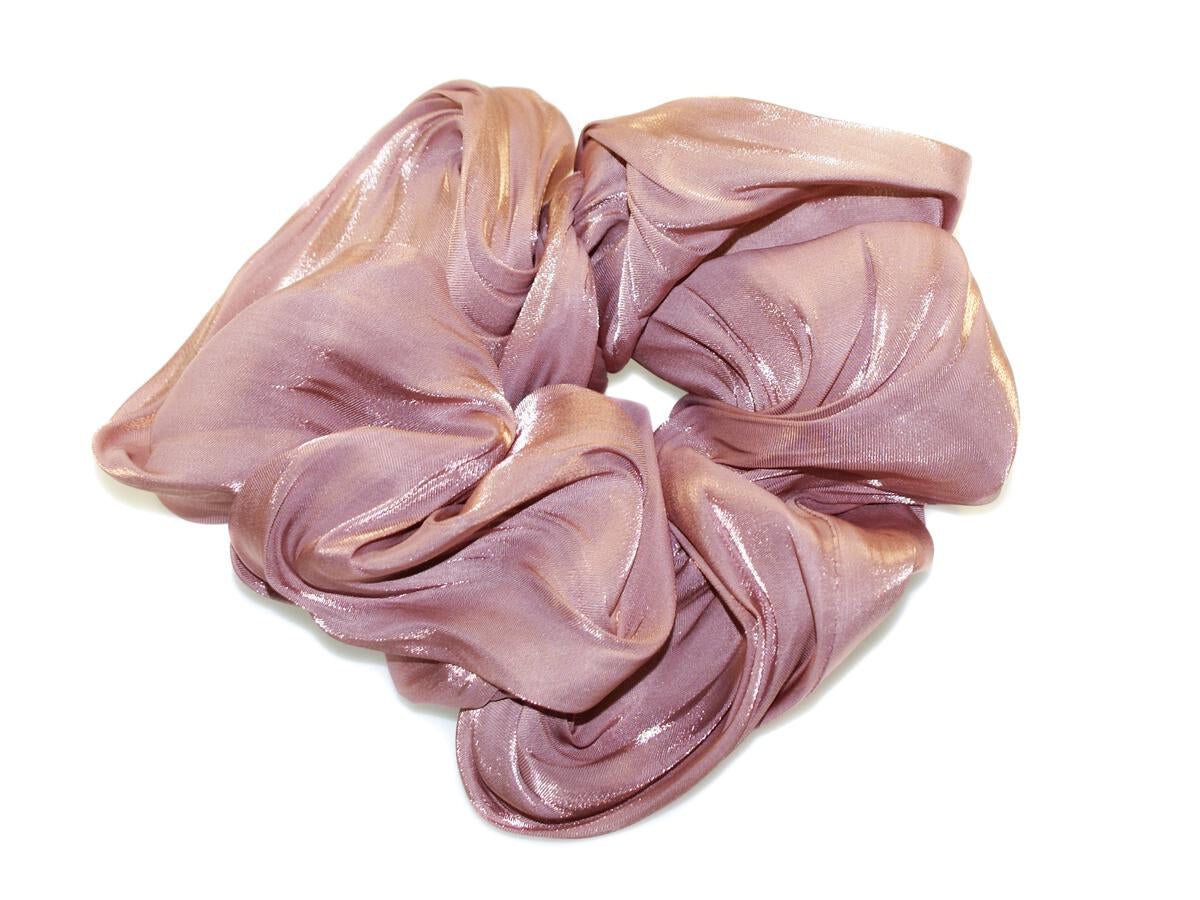 Grosses Chiffon Scrunchie -Taupe