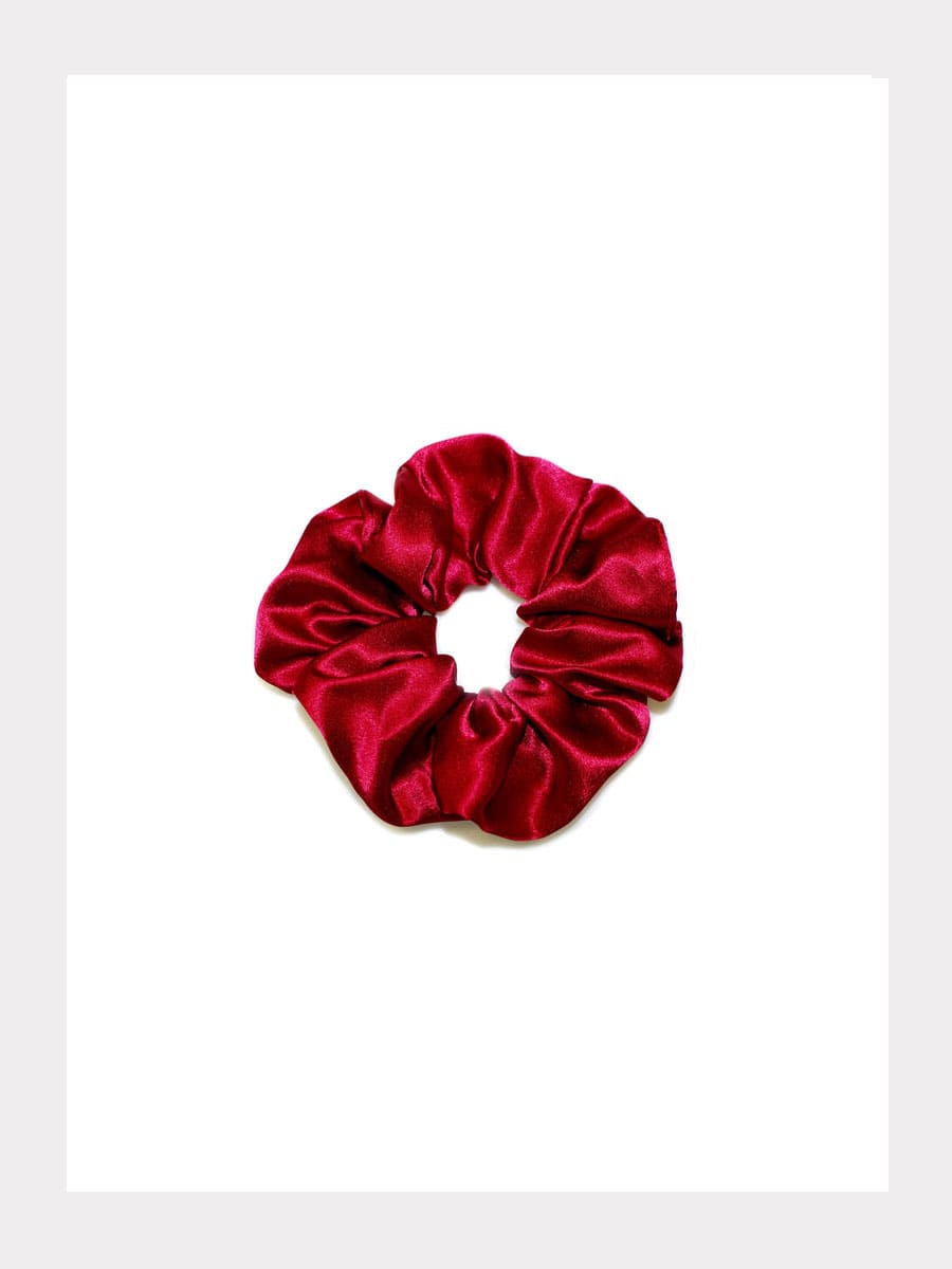 Grosses Satin-Scrunchie