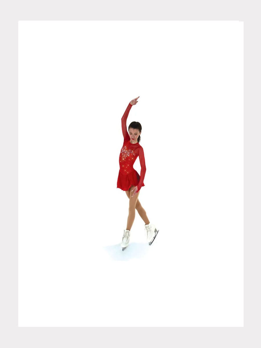 Eiskunstlaufkleid mit Kristallen - Sweetheart Dress Fancy Crystals