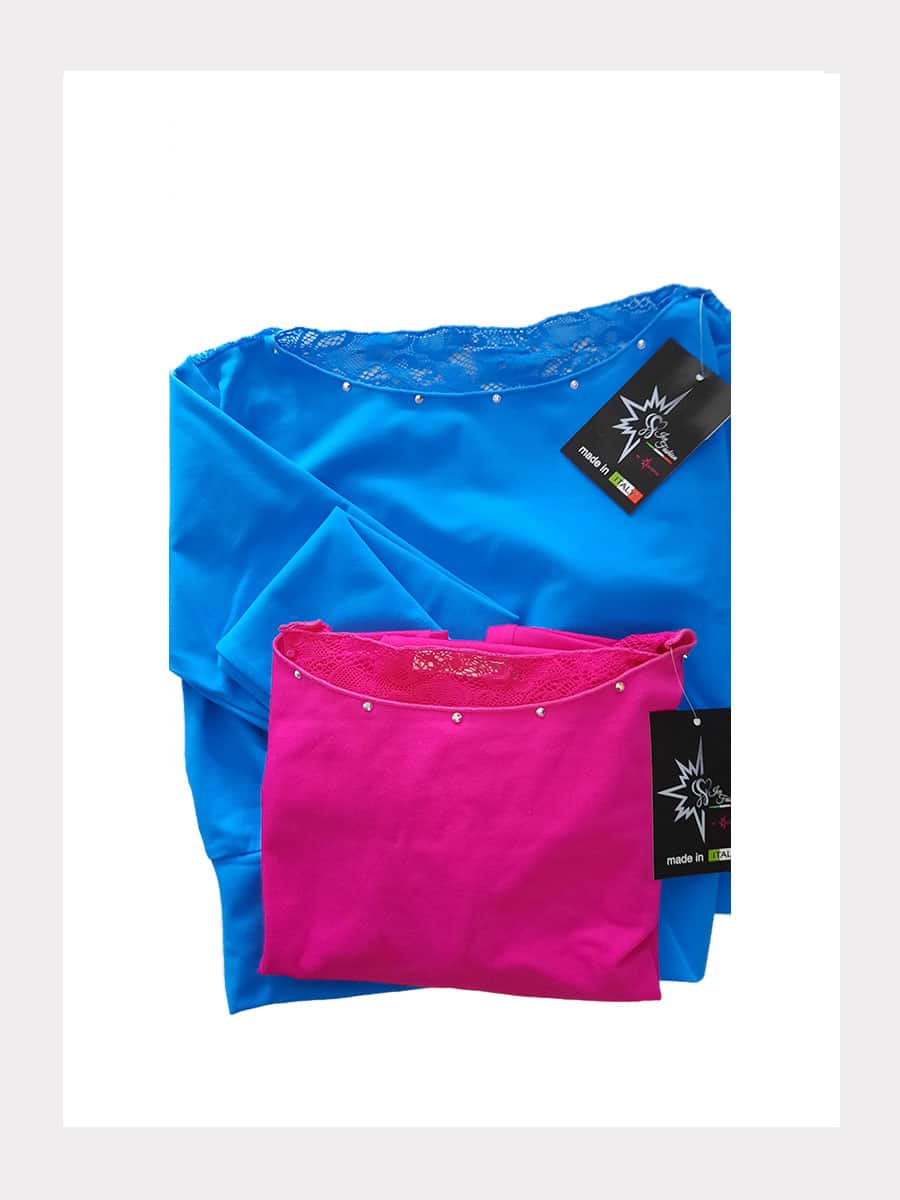 Langarm Spitzentop LIVIA mit Swarovski