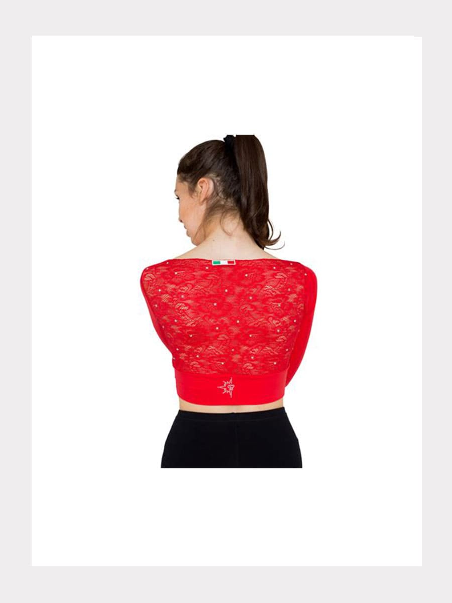 Langarm Spitzentop LIVIA mit Swarovski