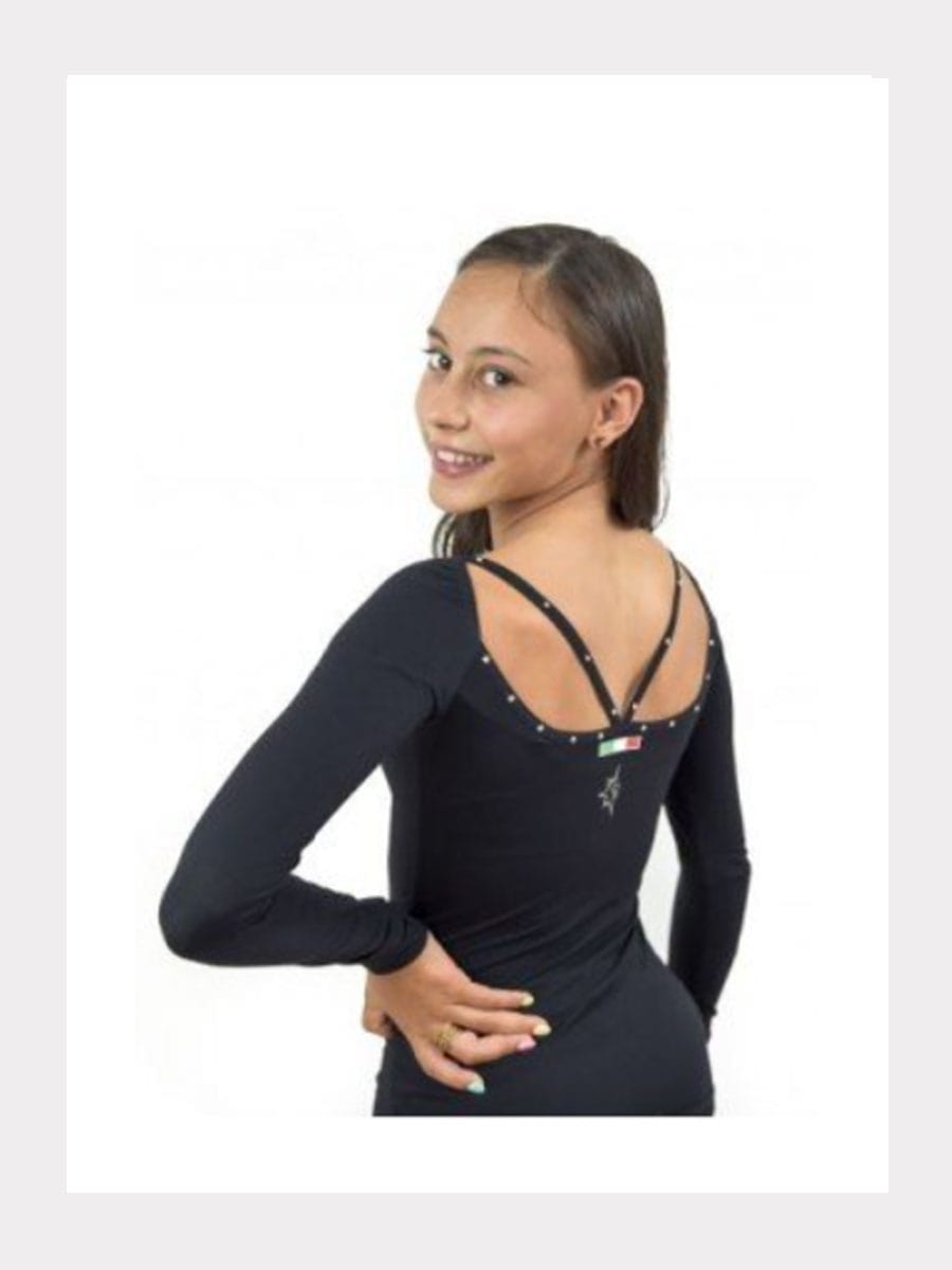 Langarm Shirt TITTA mit Kristallen