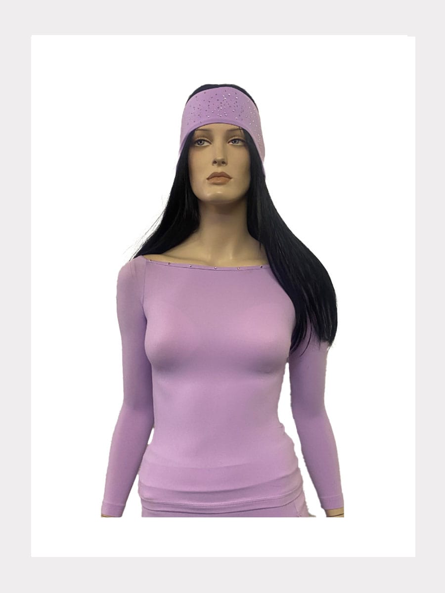 Langarm Shirt TITTA mit Kristallen