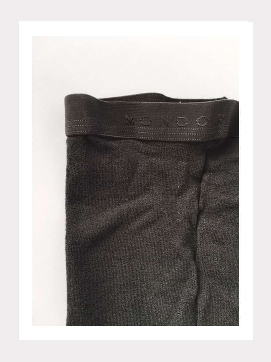 Eislauf Strumpfhose mit Fuss - Baumwollmix-120 Denier - Schwarz