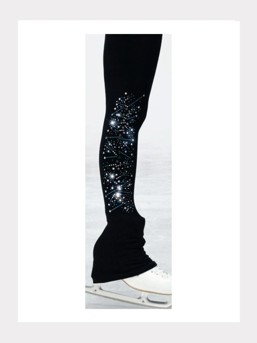 Polartec® Leggings mit verschiedenen Glitzermotiven - verschiedene Kurzgrössen
