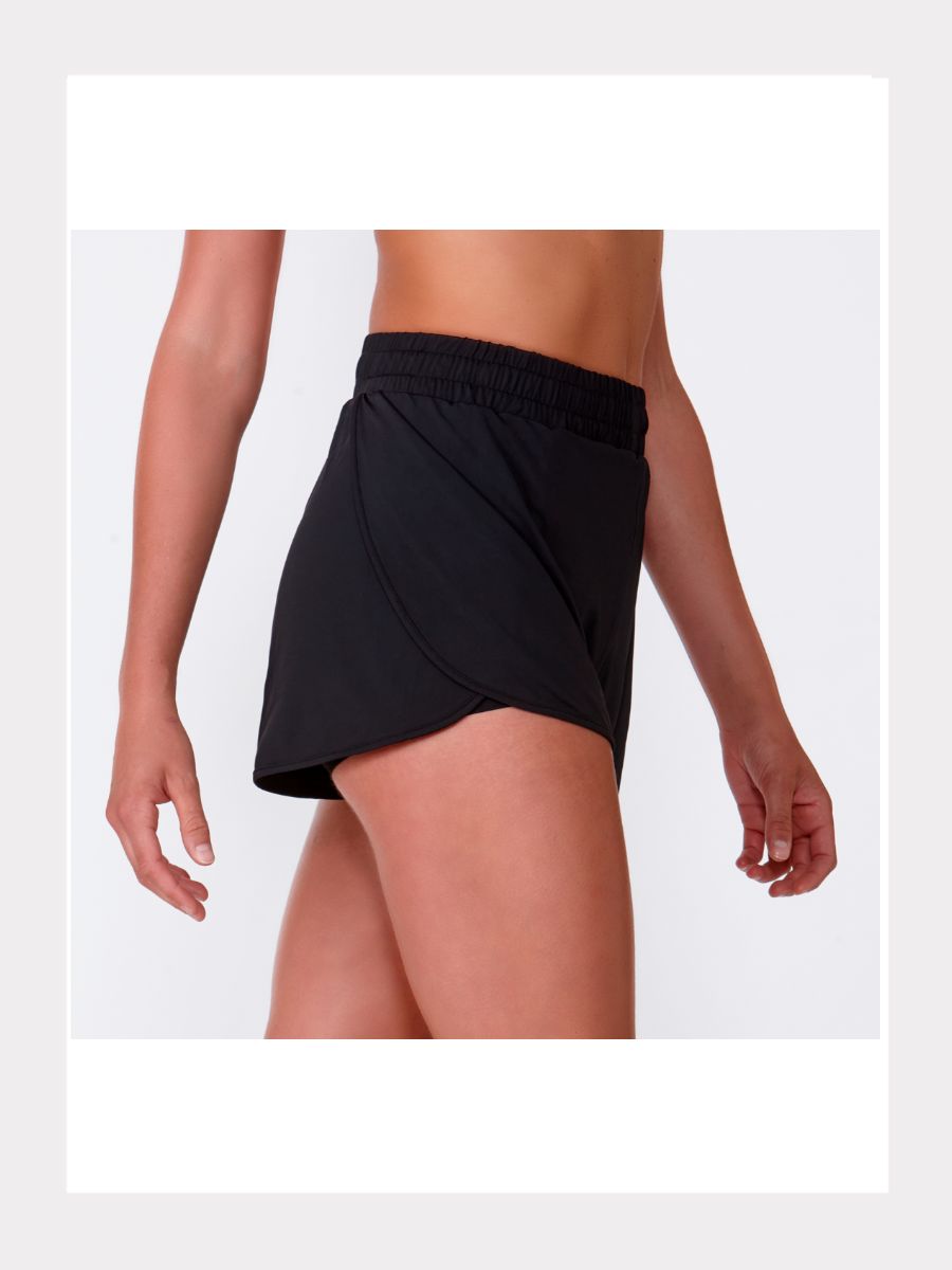 Tanzshorts - 2-in-1 Layered - schwarz