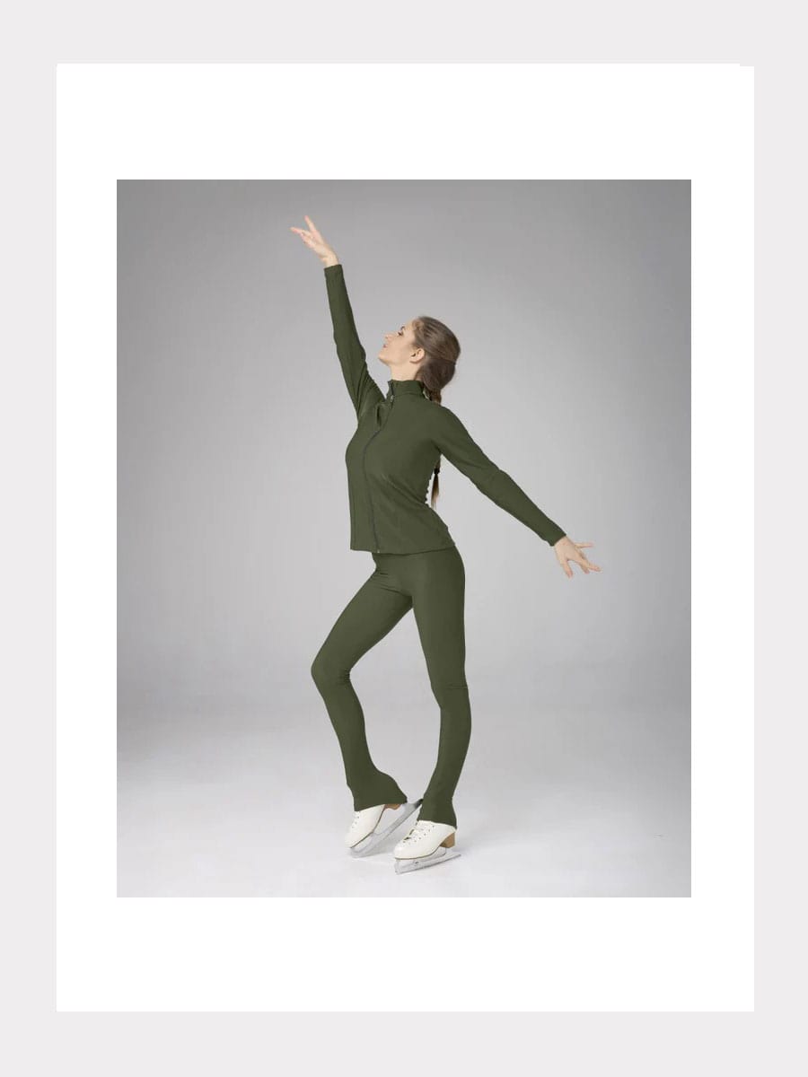 Thermo Basic Leggings mit Fersenabdeckung Schwarz