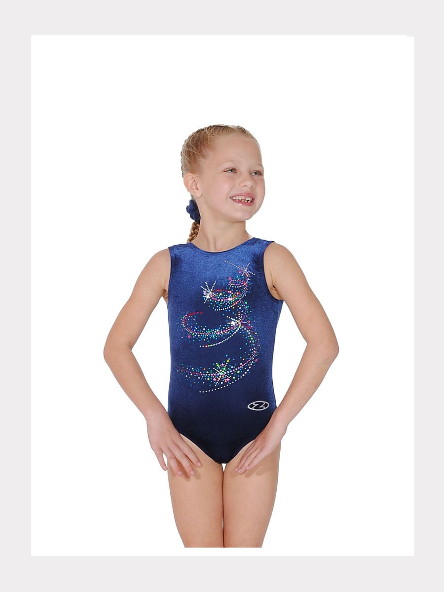 Gymnastik Träger-Trikot TWIST
