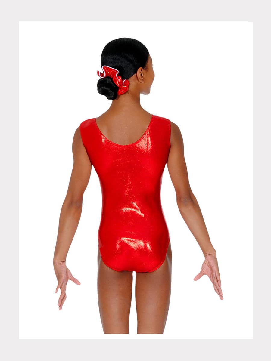 Gymnastik Trägertrikot SPIRIT mit Kristallmotiv