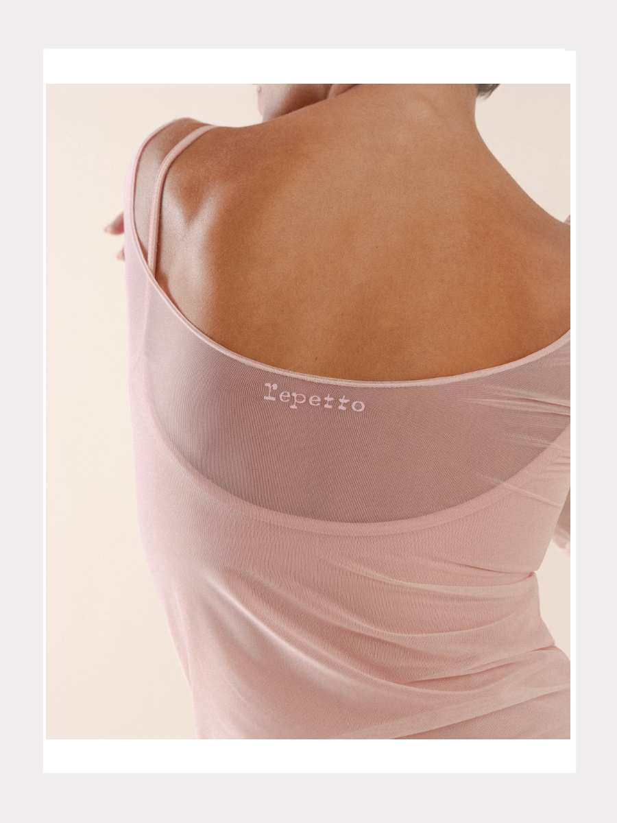 Repetto Langarm-Mesh Top