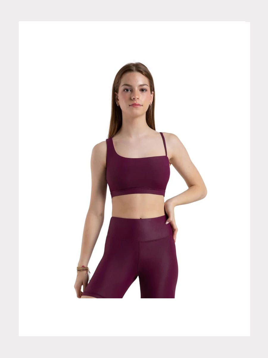 Asymmetrisches Crop Top mit Mesh-Back