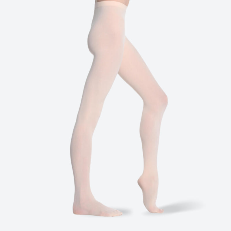 P100 Professionelle Tanzstrumpfhose: 80 DEN, Fuß, Flacher Bund – DANSEZ-VOUS
