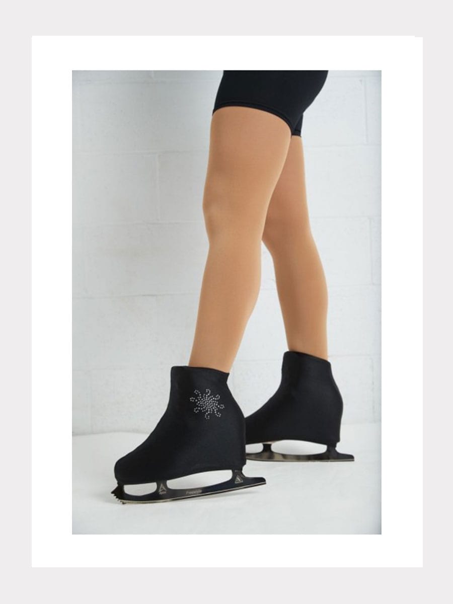 Schlittschuh Überzug mit Kristallmotiv