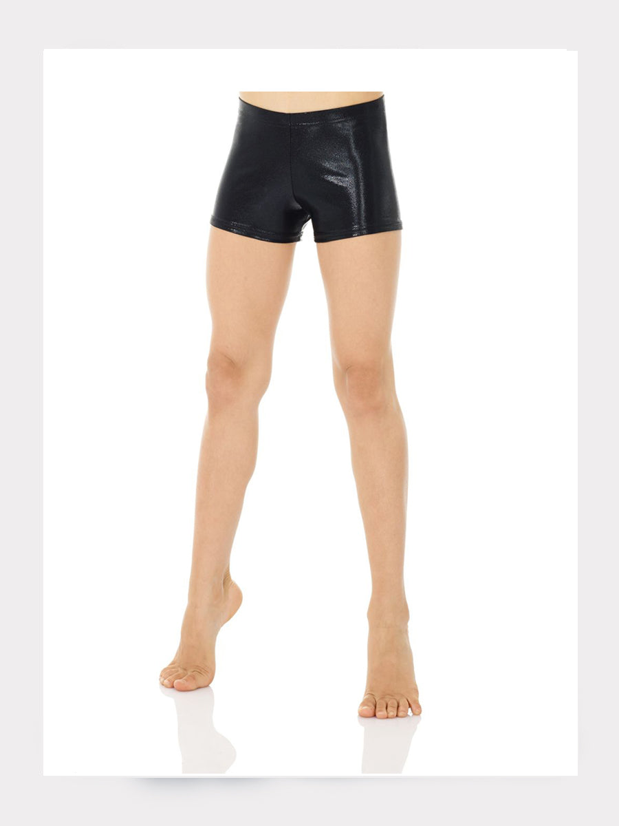 Gymnastik Shorts Metallic Glanz