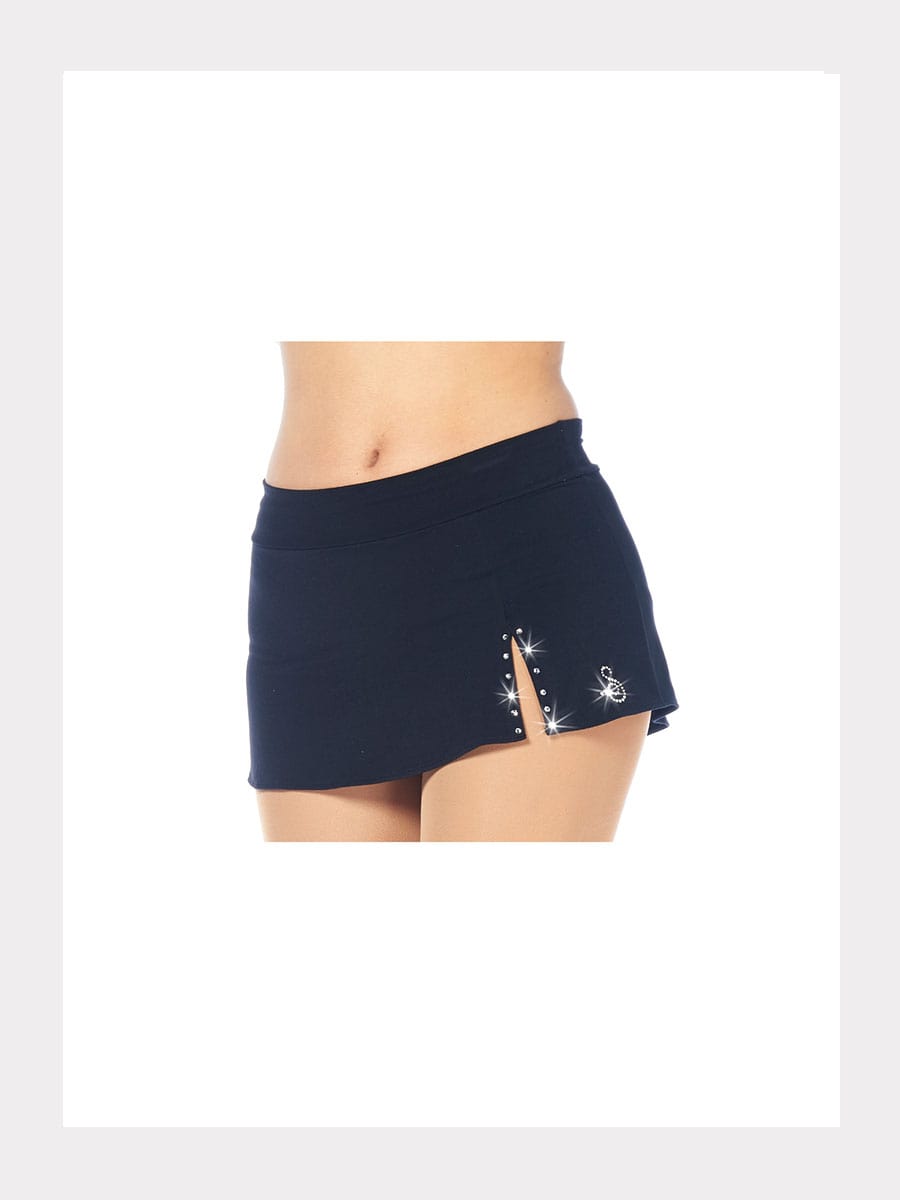 Eiskunstlauf Mikrofaser Rock mit integriertem Slip