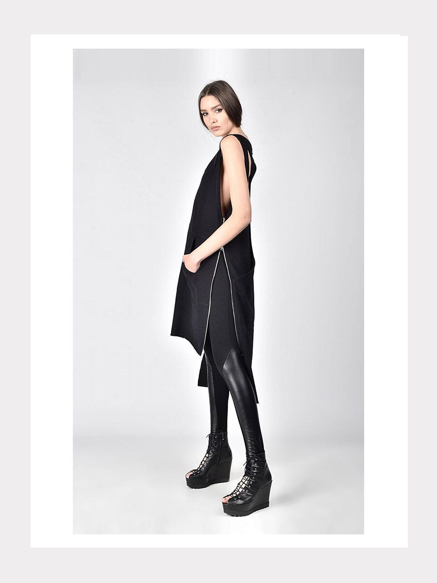 Tunika-Kleid mit Racerback