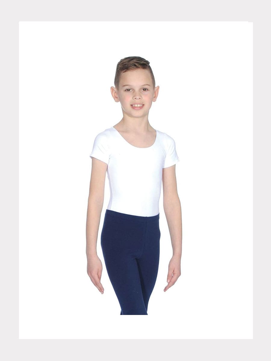 Knaben Kurzarm Trikot Weiss
