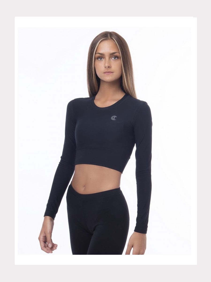 Langarm Basic T-Shirt ZARA