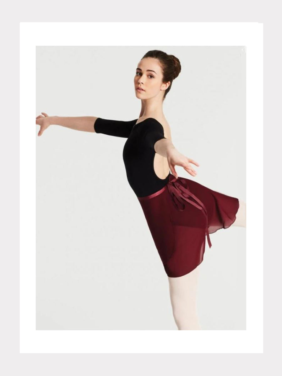 Ballett Wickelrock Georgette in Burgund
