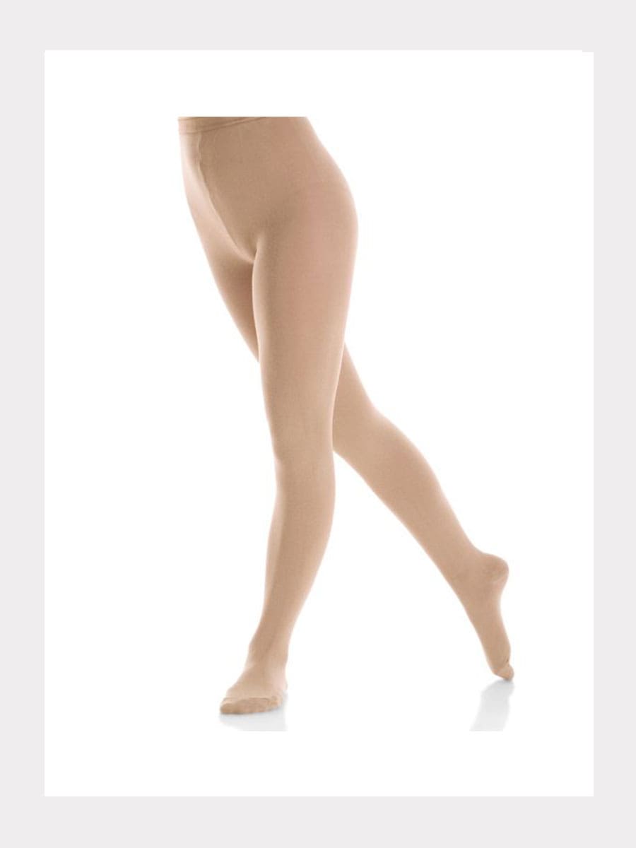 Eislauf Strumpfhose Baumwollmix mit Fuss -70 Denier