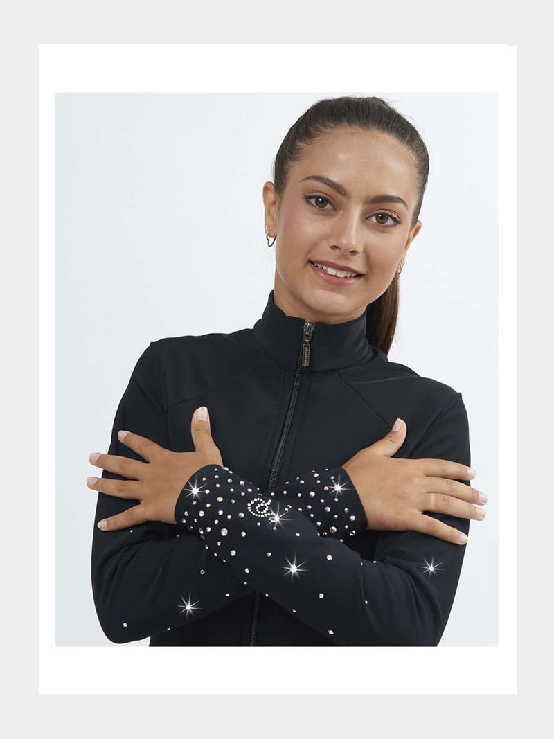 Sagester Thermal Jacke mit Kristallen