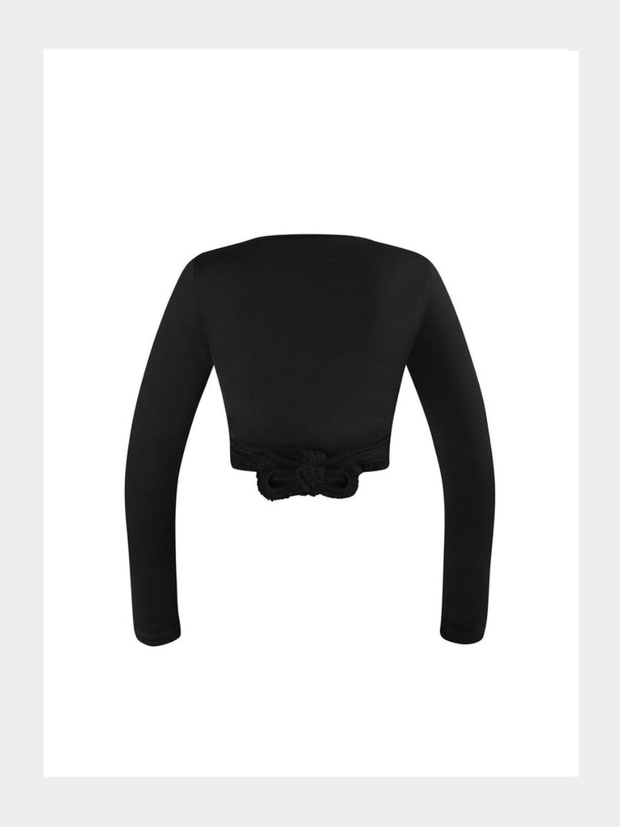 Langarm Wickeljacke - Reversible
