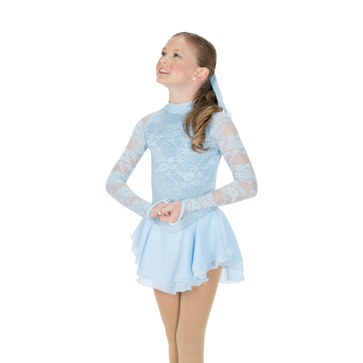 Glitzerndes Eiskunstlaufkleid 609 für Mädchen