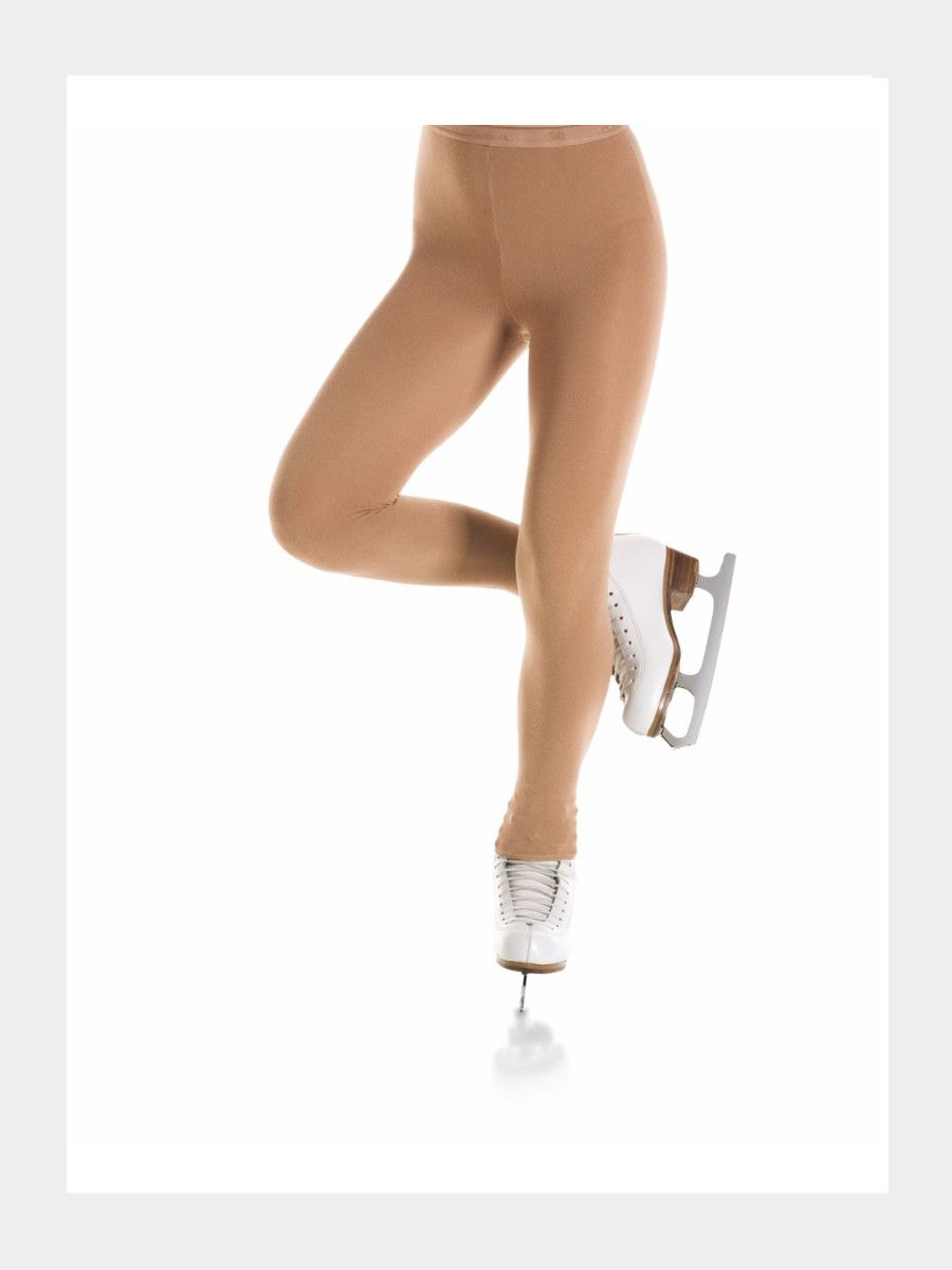 Natural Bamboo Eiskunstlauf Strumpfhose in Caramel ohne Fuss