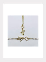 Goldene Halskette Skate Heart