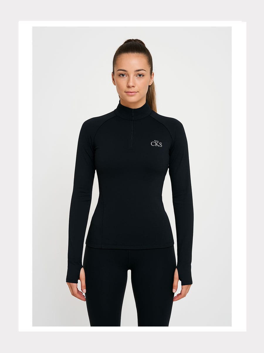 Langarm Shirt - Half Zip Top - Sleek - CKS-Edition Slim-Fit oder Unisex