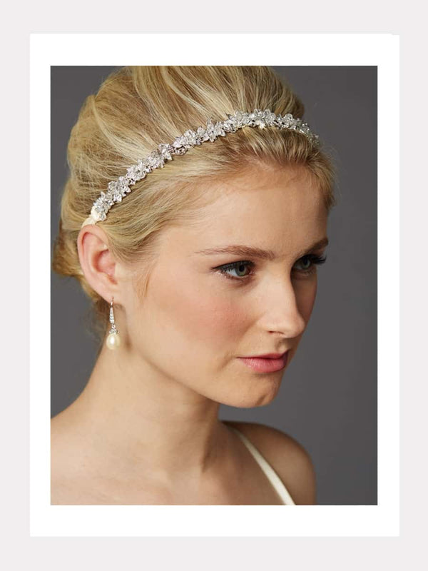 Haarschmuck-Kopfband mit handgefertigten Kristallen