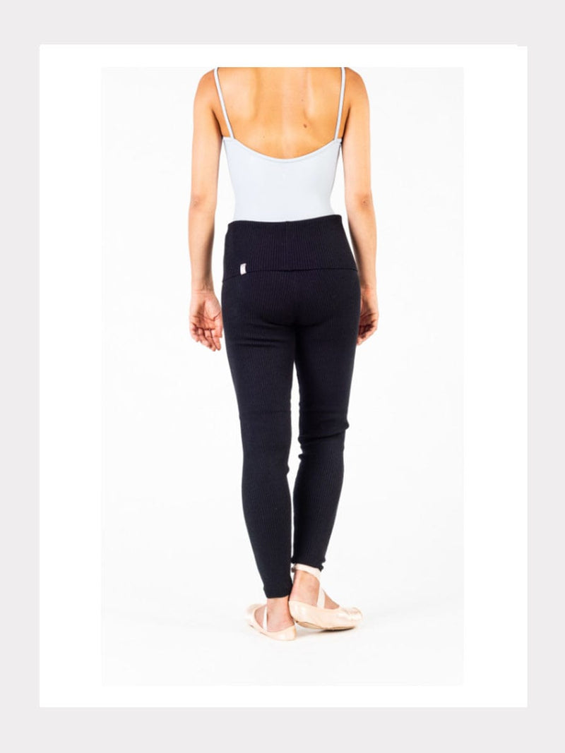 Gerippte Strick-Leggings