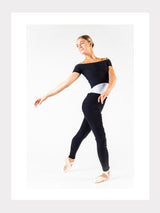Gerippte Strick-Leggings