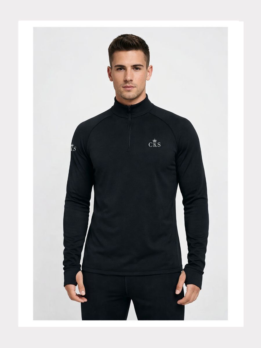 Langarm Shirt - Half Zip Top - Sleek - CKS-Edition Slim-Fit oder Unisex