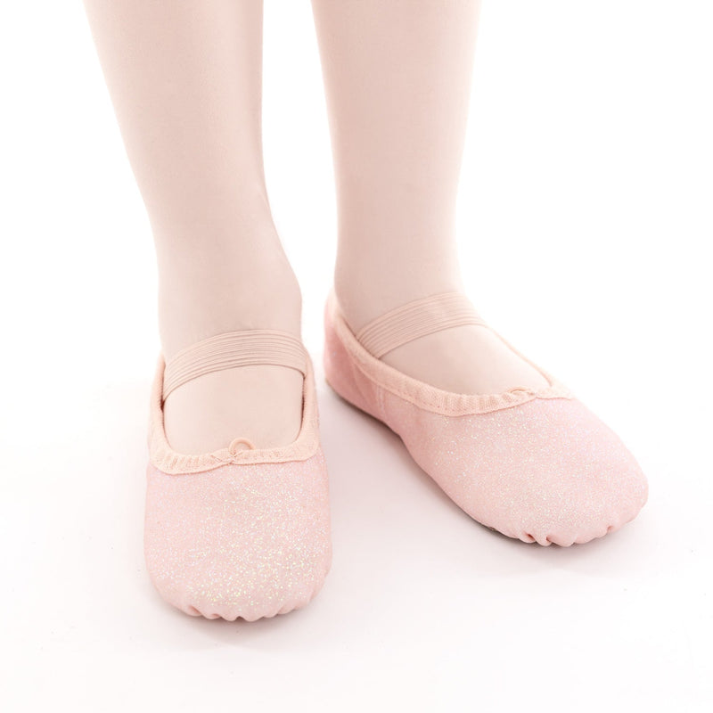 Glitzer Balletschuhe - Vollsohle