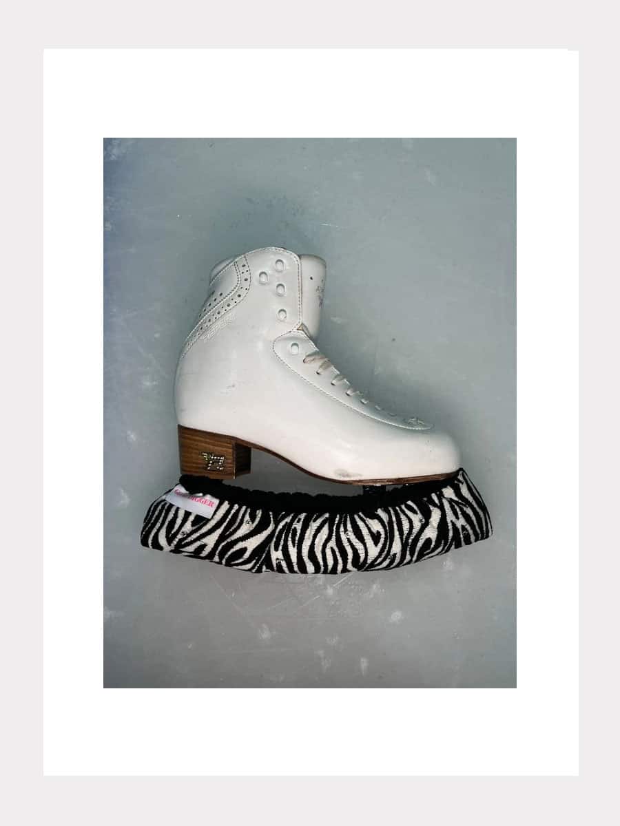 Zebra Kufenschoner mit Swarovski Steinen