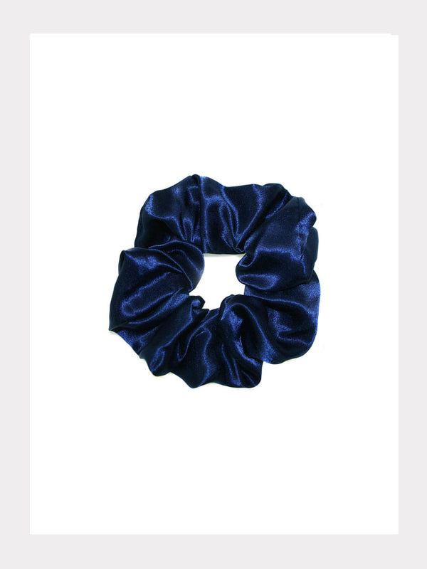 Grosses Satin Scrunchie - Navy