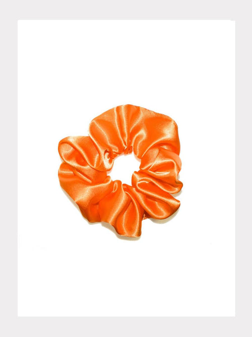 Grosses Satin Scrunchie - Orange