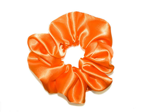 Grosses Satin Scrunchie - Orange