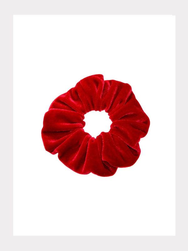 Samt Scrunchie Crimson