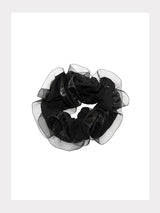 DeLux Scrunchie mit Tüllsaum
