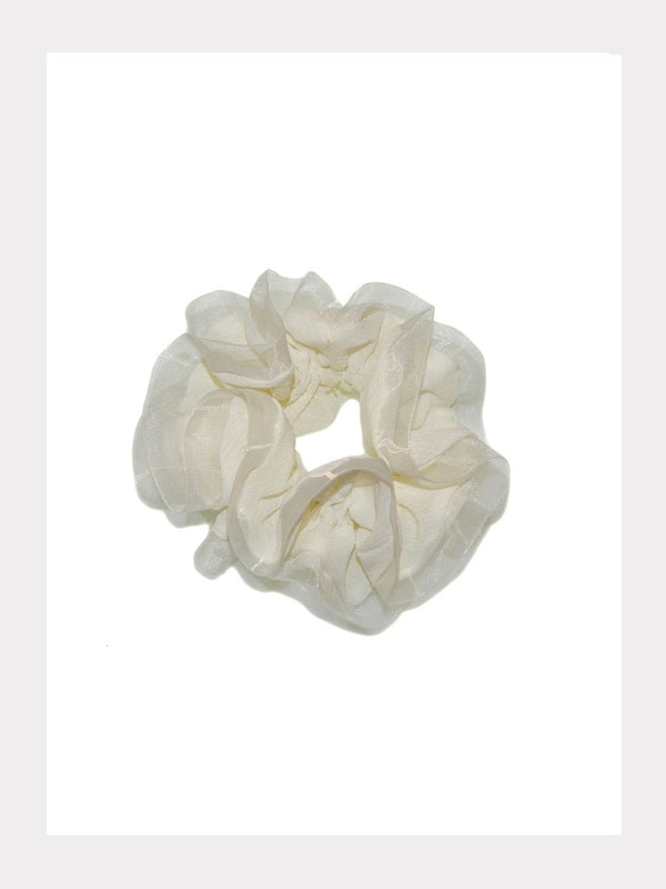 DeLux Scrunchie mit Tüllsaum