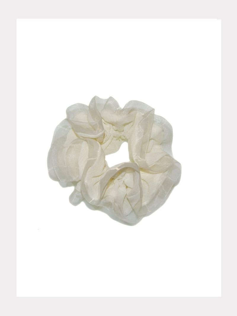 DeLux Scrunchie mit Tüllsaum