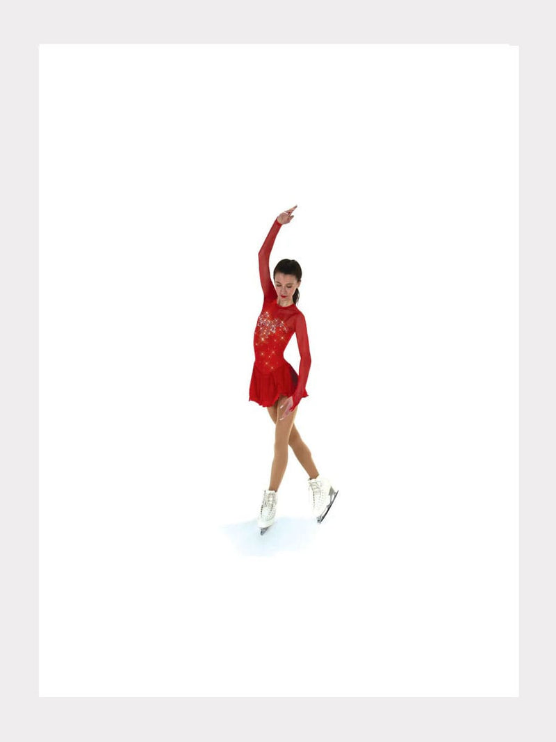 Eiskunstlaufkleid mit Kristallen - Sweetheart Dress Fancy Crystals