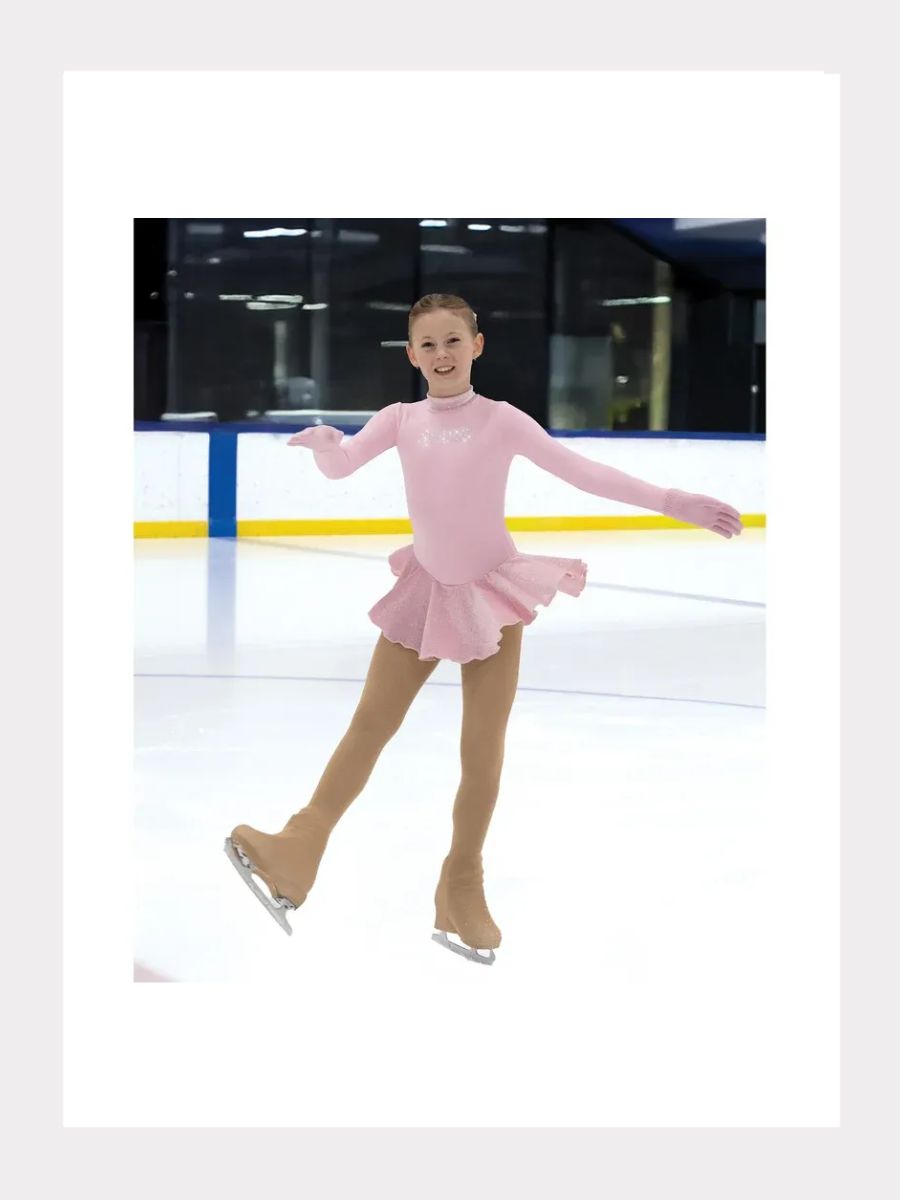 Crystal Fleece Kleid für Mädchen Flieder